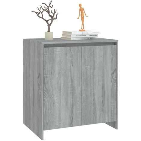 YOUTHUP Buffet Sonoma Gris 70x40x73,5 Cm Aggloméré - Gris 4 YOUTHUP Buffet Sonoma Gris 70x40x73,5 Cm Aggloméré - Gris – Image 4