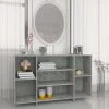 YOUTHUP Buffet Gris Béton 120x30x75 Cm Aggloméré - Gris
