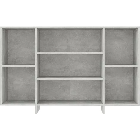 YOUTHUP Buffet Gris Béton 120x30x75 Cm Aggloméré - Gris 5 YOUTHUP Buffet Gris Béton 120x30x75 Cm Aggloméré - Gris – Image 5