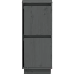 YOUTHUP Buffets 2 Pcs Gris 31,5x34x75 Cm Bois Massif De Pin - Gris 9 YOUTHUP Buffets 2 Pcs Gris 31,5x34x75 Cm Bois Massif De Pin - Gris -Buffet et enfilade Soldes 57778163 5