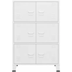 YOUTHUP Classeur Industriel Blanc 75x40x115 Cm Métal - Blanc 7 YOUTHUP Classeur Industriel Blanc 75x40x115 Cm Métal - Blanc -Buffet et enfilade Soldes 57778179 3