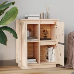 YOUTHUP Buffet 60x34x75 Cm Bois Massif De Pin - Brun 7 YOUTHUP Buffet 60x34x75 Cm Bois Massif De Pin - Brun -Buffet et enfilade Soldes 57778187 3