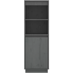 YOUTHUP Buffet Gris 37x34x110 Cm Bois Massif De Pin - Gris 9 YOUTHUP Buffet Gris 37x34x110 Cm Bois Massif De Pin - Gris -Buffet et enfilade Soldes 57778189 5