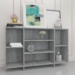 YOUTHUP Buffet Sonoma Gris 120x30x75 Cm Aggloméré - Gris -Buffet et enfilade Soldes 57778648 4