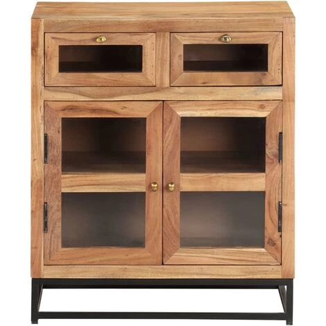 TRUE DEAL Buffet 60x35x70 Cm Bois D'acacia Massif 2 TRUE DEAL Buffet 60x35x70 Cm Bois D'acacia Massif – Image 2