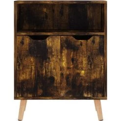 TRUE DEAL Buffet Chêne Fumé 60x30x72 Cm Aggloméré 7 TRUE DEAL Buffet Chêne Fumé 60x30x72 Cm Aggloméré -Buffet et enfilade Soldes 57830092 3