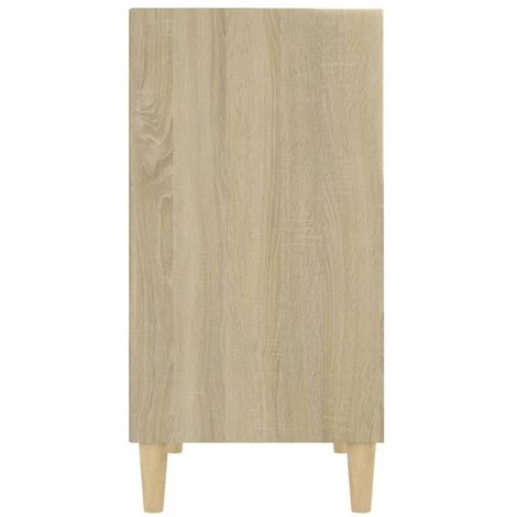 TRUE DEAL Buffet Blanc Et Chêne Sonoma 57x35x70 Cm Aggloméré 5 TRUE DEAL Buffet Blanc Et Chêne Sonoma 57x35x70 Cm Aggloméré – Image 5