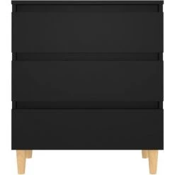 TRUE DEAL Buffet Noir 60x35x69 Cm Aggloméré 9 TRUE DEAL Buffet Noir 60x35x69 Cm Aggloméré -Buffet et enfilade Soldes 57838026 5