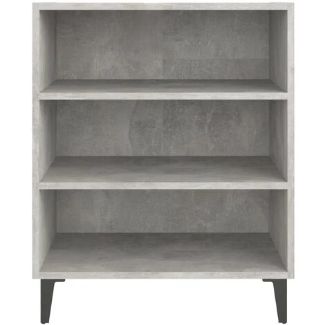 TRUE DEAL Buffet Gris Béton 57x35x70 Cm Aggloméré 4 TRUE DEAL Buffet Gris Béton 57x35x70 Cm Aggloméré – Image 4