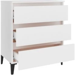 TRUE DEAL Buffet Blanc 60x35x69 Cm Aggloméré 9 TRUE DEAL Buffet Blanc 60x35x69 Cm Aggloméré -Buffet et enfilade Soldes 57838131 5
