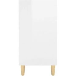 TRUE DEAL Buffet Blanc Brillant 103,5x35x70 Cm Aggloméré -Buffet et enfilade Soldes 57841700 5