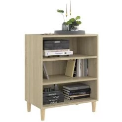 TRUE DEAL Buffet Chêne Sonoma 57x35x70 Cm Aggloméré 7 TRUE DEAL Buffet Chêne Sonoma 57x35x70 Cm Aggloméré -Buffet et enfilade Soldes 57841817 3