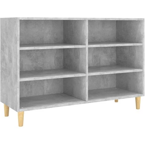 TRUE DEAL Buffet Gris Béton 103,5x35x70 Cm Aggloméré 2 TRUE DEAL Buffet Gris Béton 103,5x35x70 Cm Aggloméré – Image 2