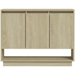 TRUE DEAL Buffet Chêne Sonoma 97x31x75 Cm Aggloméré 9 TRUE DEAL Buffet Chêne Sonoma 97x31x75 Cm Aggloméré -Buffet et enfilade Soldes 57842488 5