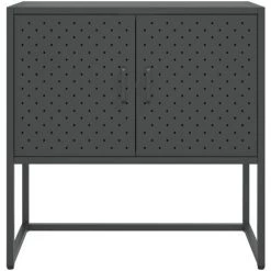 TRUE DEAL Buffet Anthracite 75x35x75 Cm Acier 9 TRUE DEAL Buffet Anthracite 75x35x75 Cm Acier -Buffet et enfilade Soldes 57842783 5