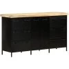 TRUE DEAL Buffet 140x38x76 Cm Bois De Manguier Brut