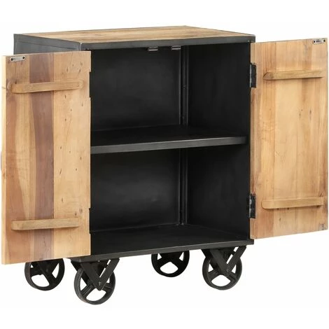 TRUE DEAL Buffet 60x35x74 Cm Bois De Récupération Solide 2 TRUE DEAL Buffet 60x35x74 Cm Bois De Récupération Solide – Image 2