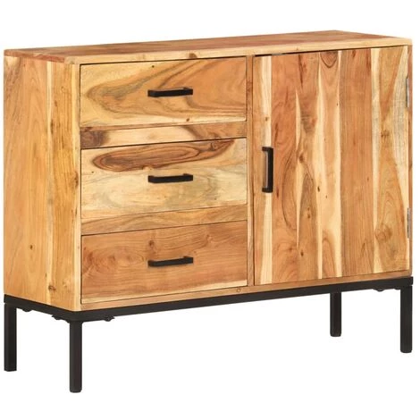 TRUE DEAL Buffet 88x30x73 Cm Bois D'acacia Massif 1 TRUE DEAL Buffet 88x30x73 Cm Bois D'acacia Massif