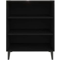 TRUE DEAL Buffet Noir 57x35x70 Cm Aggloméré -Buffet et enfilade Soldes 57847085 4