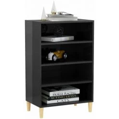 TRUE DEAL Buffet Gris Brillant 57x35x90 Cm Aggloméré 7 TRUE DEAL Buffet Gris Brillant 57x35x90 Cm Aggloméré -Buffet et enfilade Soldes 57847194 3