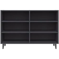 TRUE DEAL Buffet Gris 103,5x35x70 Cm Aggloméré 8 TRUE DEAL Buffet Gris 103,5x35x70 Cm Aggloméré -Buffet et enfilade Soldes 57847256 4