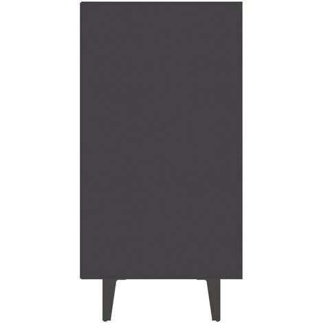 TRUE DEAL Buffet Gris 103,5x35x70 Cm Aggloméré 5 TRUE DEAL Buffet Gris 103,5x35x70 Cm Aggloméré – Image 5