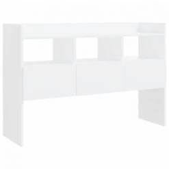 TRUE DEAL Buffet Blanc 105x30x70 Cm Aggloméré -Buffet et enfilade Soldes 57847380 2