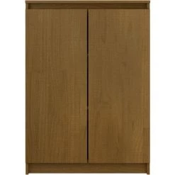 TRUE DEAL Buffet Marron Miel 60x36x84 Cm Bois De Pin Massif -Buffet et enfilade Soldes 57847385 5