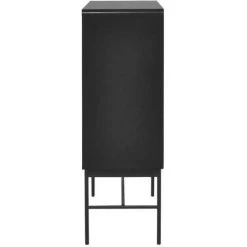 AUTRES Bahut 2 Portes - Bois Et Métal Noir - L 80 X P 40 X H 122 - BROOKLYN 9 AUTRES Bahut 2 Portes - Bois Et Métal Noir - L 80 X P 40 X H 122 - BROOKLYN -Buffet et enfilade Soldes 57868560 5