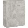 INLIFE Buffet Gris Béton 60 X 30 X 75 Cm Aggloméré