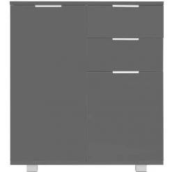 INLIFE Buffet Gris Brillant 71 X 35 X 76 Cm Aggloméré 7 INLIFE Buffet Gris Brillant 71 X 35 X 76 Cm Aggloméré -Buffet et enfilade Soldes 57884682 3