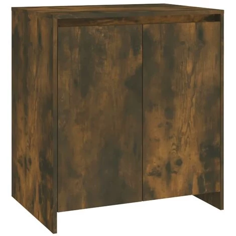 Buffets Bois D'ingénierie 2 Pcs Chêne Fumé VidaXL 4 Buffets Bois D'ingénierie 2 Pcs Chêne Fumé VidaXL – Image 4