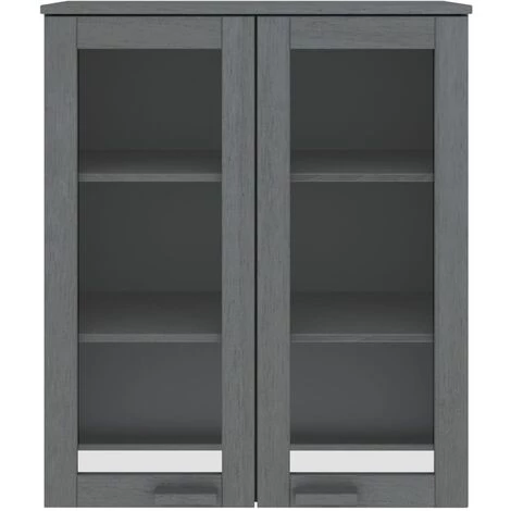 VidaXL Dessus De Buffet 85x35x100 Cm Bois Massif De Pin Gris Foncé - Gris 5 VidaXL Dessus De Buffet 85x35x100 Cm Bois Massif De Pin Gris Foncé - Gris – Image 5