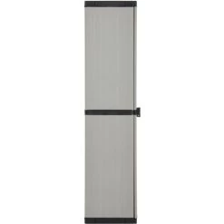 Armoire De Rangement De Jardin 3 étagères Gris/noir 34x40x168cm VidaXL - Gris -Buffet et enfilade Soldes 57913001 4