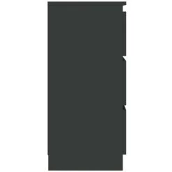 LITZEE Buffet, Bahut Et Enfilade Buffet Gris 60x33,5x76 Cm Agglomere -Buffet et enfilade Soldes 58110290 5