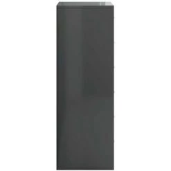 LITZEE Buffet, Bahut Et Enfilade Buffet Avec 6 Tiroirs Gris Brillant 50x34x96 Cm Agglomere -Buffet et enfilade Soldes 58111061 5