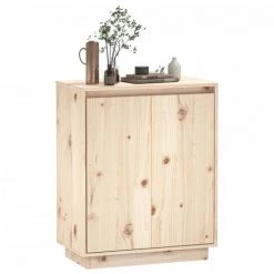 Buffet 60x34x75 Cm Bois Massif De Pin VidaXL -Buffet et enfilade Soldes 58240131 4