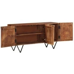 VidaXL Buffet 110x35x56 Cm Bois De Manguier Solide - Brun 7 VidaXL Buffet 110x35x56 Cm Bois De Manguier Solide - Brun -Buffet et enfilade Soldes 58265943 3
