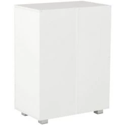 INLIFE Buffet Blanc Brillant 60x35x80 Cm Aggloméré 9 INLIFE Buffet Blanc Brillant 60x35x80 Cm Aggloméré -Buffet et enfilade Soldes 58274729 5
