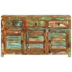 VidaXL Buffet 110x30x65 Cm Bois Massif De Récupération - Brun 7 VidaXL Buffet 110x30x65 Cm Bois Massif De Récupération - Brun -Buffet et enfilade Soldes 58323696 3