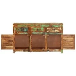 VidaXL Buffet 110x30x65 Cm Bois Massif De Récupération - Brun 8 VidaXL Buffet 110x30x65 Cm Bois Massif De Récupération - Brun -Buffet et enfilade Soldes 58323696 4