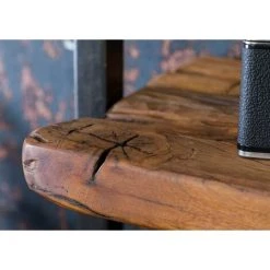 MASSIVMOEBEL24.DE CITY Wandregal #08 65x25x35 Altholz Braun Lackiert - Gris -Buffet et enfilade Soldes 58427577 3