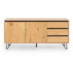 MOBILIER DECO ELOISE - Buffet Enfilade Avec 3 Tiroirs Et 2 Portes En Bois - Bois 8 MOBILIER DECO ELOISE - Buffet Enfilade Avec 3 Tiroirs Et 2 Portes En Bois - Bois -Buffet et enfilade Soldes 58508681 4