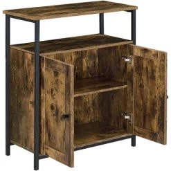 NOVA Croyance Des Bars De Cuisine Salon 2 Ather Fer Dans Le Bois De Fer Fleur -Buffet et enfilade Soldes 58597007 4