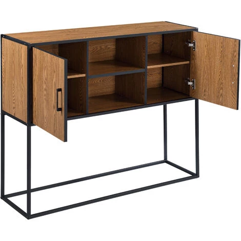 NOVA Crédenza Pour L'entrée Du Salon Salone 2 Dispaintures Frame Noire Effet En Bois Foncé 2 NOVA Crédenza Pour L'entrée Du Salon Salone 2 Dispaintures Frame Noire Effet En Bois Foncé – Image 2