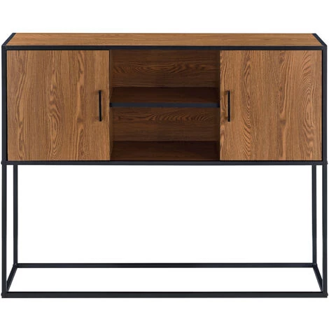 NOVA Crédenza Pour L'entrée Du Salon Salone 2 Dispaintures Frame Noire Effet En Bois Foncé 4 NOVA Crédenza Pour L'entrée Du Salon Salone 2 Dispaintures Frame Noire Effet En Bois Foncé – Image 4