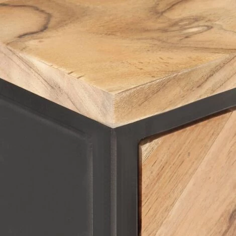 TRUE DEAL Buffet 60x35x70 Cm Bois D'acacia Massif 5 TRUE DEAL Buffet 60x35x70 Cm Bois D'acacia Massif – Image 5