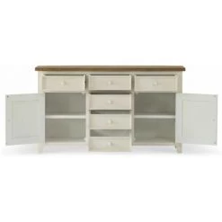 DECORATION D’AUTREFOIS Buffet 6 Tiroirs Bois Blanc 159x40x90cm - Blanc 8 DECORATION D’AUTREFOIS Buffet 6 Tiroirs Bois Blanc 159x40x90cm - Blanc -Buffet et enfilade Soldes 58634685 4