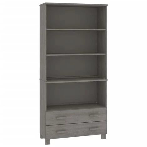 Buffet Bois Massif De Pin Gris Clair VidaXL 2 Buffet Bois Massif De Pin Gris Clair VidaXL – Image 2