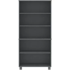 VidaXL Buffet Bois Massif De Pin Gris Foncé - Gris -Buffet et enfilade Soldes 58672880 3